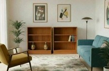 Pair of Vintage Mid Century Teak Retro G-Plan Bookcase Wall Shelves Units