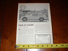 1966 MGB / GT - ORIGINAL