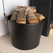 Yew Large Fireside Log Bucket