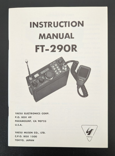 Yaesu 290r instruction - ft-290r,