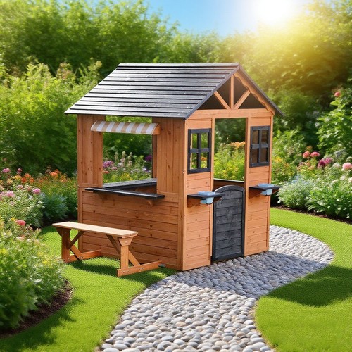 Kiddo meadow wooden playhouse - kiddo,