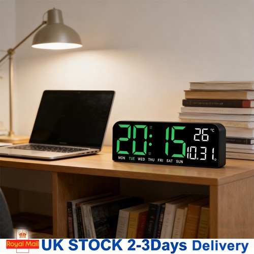 Led wall clock digital - led, desk