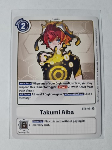 Digimon takumi aiba bt5 - digimon, ·