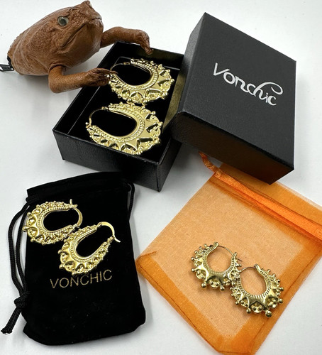 3pairs victorian 9ct yellow - victorian,