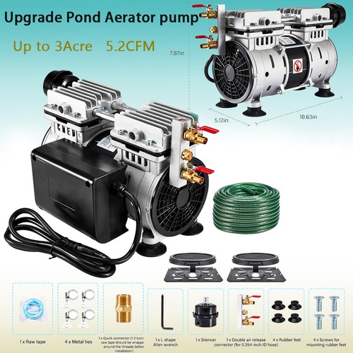 Pond aerator pump 2cfm lake - pump, 5.2cfm
