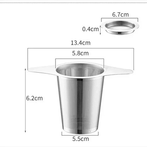 Stainless steel mesh tea - steel,