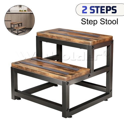 Step wooden stool - 2-step, for