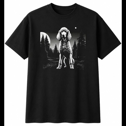 Fantasy art standard poodle - art,