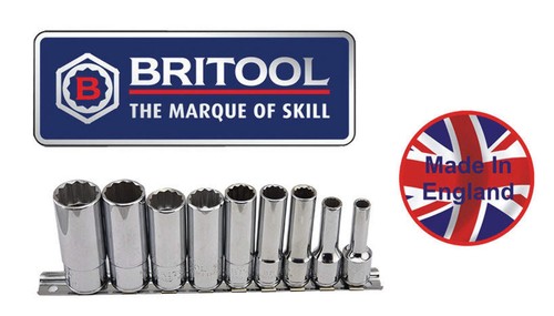 Britool england 9 piece - 3/8"sd,