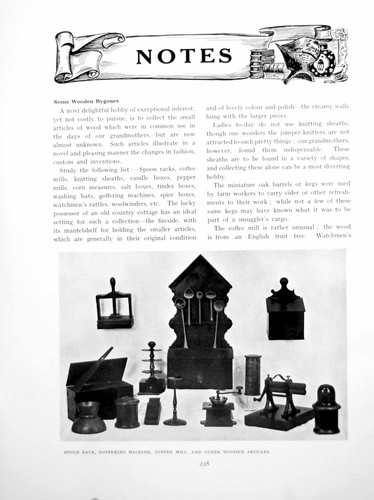 Antique print notes - print, some