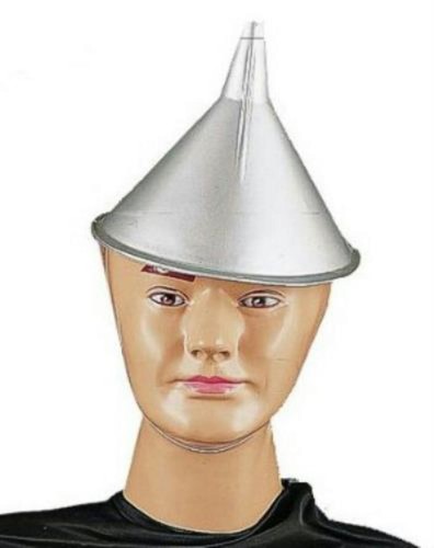 Silver plastic tin man - tin, funnel