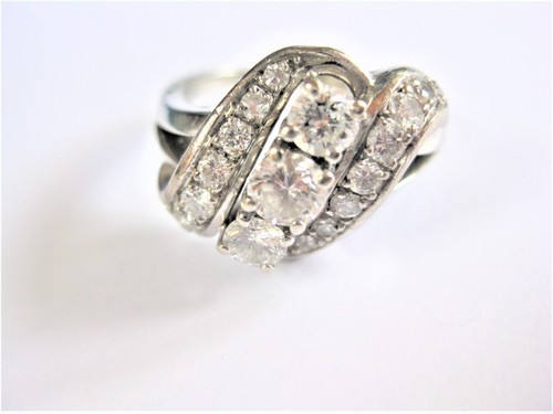 Antique ring white gold - antique,