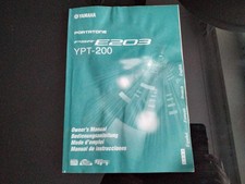 yamaha keyboard portatone instruction manual psr e203 ypt-200