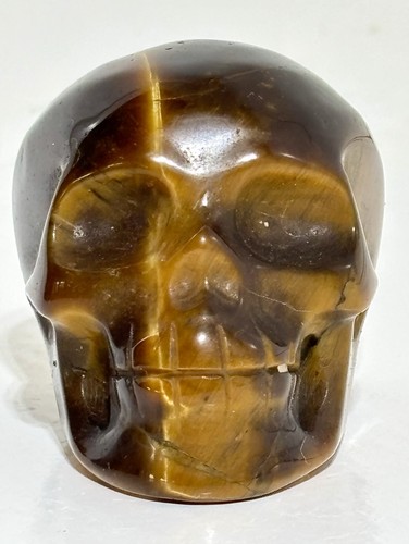 Tigers eye crystal skull - tigers,