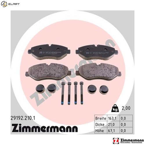 Brake pad set disc - brake,
