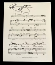 SIGNED OASIS ALAN McGEE LIVE FOREVER SHEET MUSIC PHOTO NOEL GALLAGHER BONEHEAD