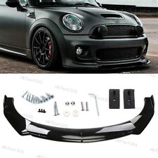 Gloss Black For MINI COOPER R53 R56 F56 Lower Front Bumper Lip Spoiler Splitter