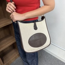 Hermes Evelyne 29 Toile Crossbody Bag Women Hobo Shoulder Strap 144594830