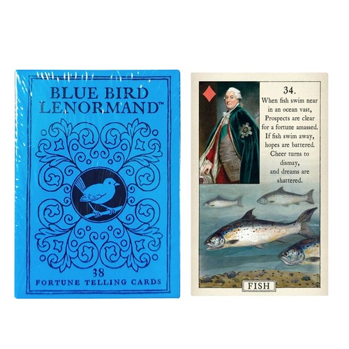 Blue bird lenormand fortune - bird,