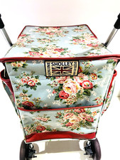 The Sholley Floral Rose Design Shopping Trolley Rare To Find FREE UK POST BJ84