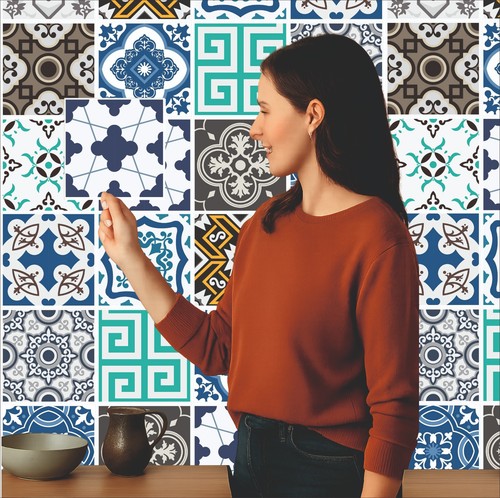Tile stickers mosaic transfers - stickers,