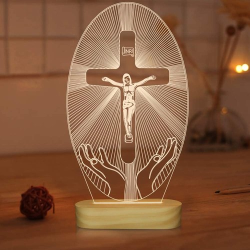 Jesus cross night - 3d,