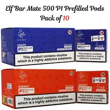 Elf Bar Mate 500 P1 Prefilled Pods Vape Pack of 10 - Fastest Dispatch
