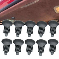 10Pcs For VW T4 T5 Long Roof Trim Strips Clips Rear Lining Carpet Longer  Black