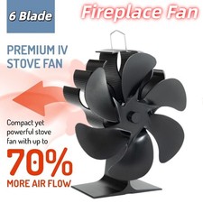 6 Blade Stove Fan Log Burners