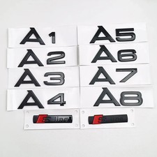 3D Black ABS S Line Logo Badge