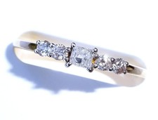 10ct Gold 0.30ct Princess &