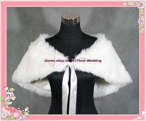 Faux fur ivory - faux, shawl
