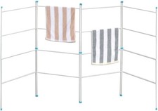 2 3 4 Fold Indoor Airer Clothes Laundry Horse White Drying Rack Folding