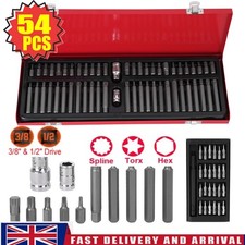 54 PIECE TORX STAR SPLINE HEX