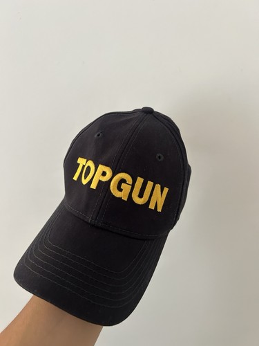 Top gun black embroidered - gun,