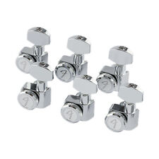 Fender Locking Stratocaster/Telecaster Tuners 6 In-Line Left Handed (Chrome)
