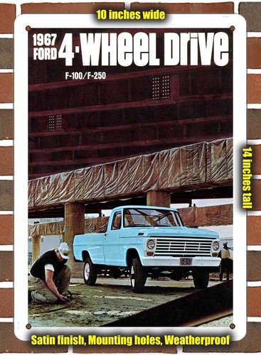 Metal sign 1967 ford f100 - 1967,