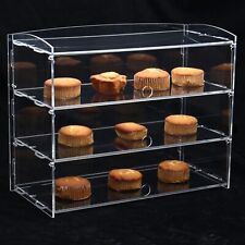 3 Tiers Clear Acrylic Bakery Pastry Display Case Stand Frame For Cake Donuts UK