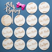 Baby Monthly Wooden Milestone