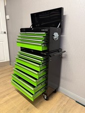 TOOL BOX ROLLER CABINET STEEL CHEST 13 DRAWERS GREEN BLACK - US PRO TOOLS