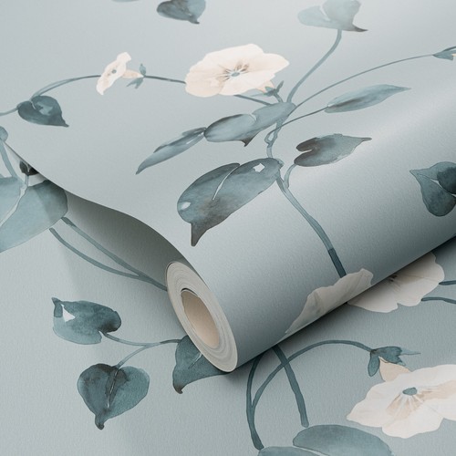 Abode flowers leaves duck egg - abode,