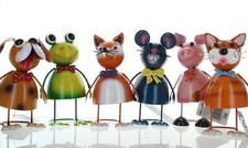 Wobbly Metal Novelty Animals Garden Ornaments Outdoor Choice of 6 Designs