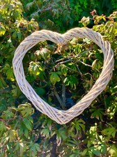 Wicker Heart Shaped Ornament
