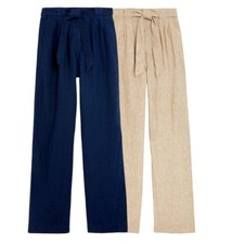 LINEN WIDE TROUSER PURE LINEN