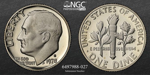1978 10c roosevelt dime - s,