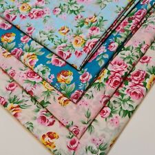 Vintage Roses Floral Polycotton Fabric Craft Dress Quilting Material Meter 44"