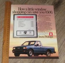 ISUZU Truck AD 1990 Pickup original ONE magazine page advertisement