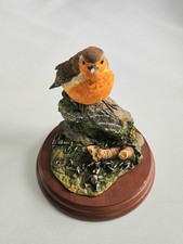 Robin & Charm Bracelet Statue Birds By Russell Willis 484407 Border Fine Arts