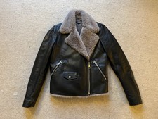 Whistles Faux Shearling Biker