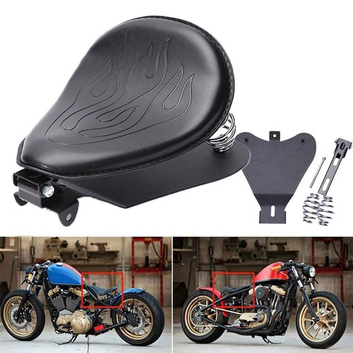 Black motorcycle solo seat - motorcycle,
